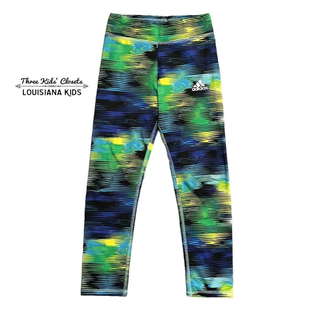 Adidas Sz 6 Colorful Athletic Leggings